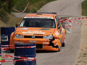 Gewinner der Austrian Rallye Challenge Wertung bei der Mühlviertel-Rallye 2007: Hannes Danzinger mit Pia-Maria Schirnhofer. 