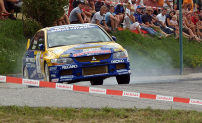 Gewinner der Mühlviertel-Rallye 2007: Hermann Gassner und Karin Thannhäuser. 