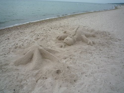 Sandskulpturen. 