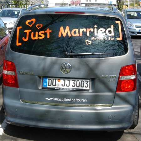 VW Touran Edition "Just Married". 
