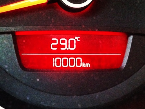 10.000 Kilometer. 