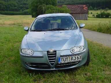 Mein Alfa 147 - Frontansicht. 