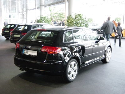 Der jungfräuliche A3 Sportback als Neufahrzeug im Audi-Forum Ingolstadt. 