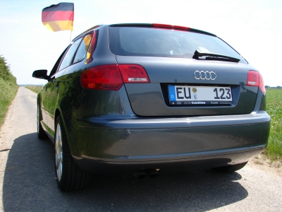 Mein A3 Sportback im WM-Look. 