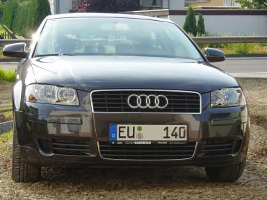 Front des Audi A3. 