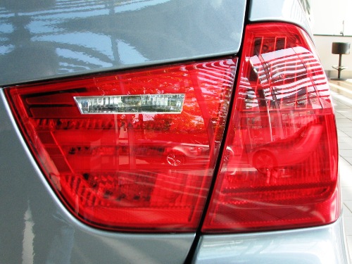 Detailansicht der Rückleuchte rechts, Modelljahr 2009. Detailansicht der Rückleuchte rechts, Modelljahr 2009.