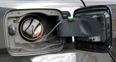 Nur selten geöffnet: Die Tankklappe des 320d touring. Nur selten geöffnet: Die Tankklappe des 320d touring.