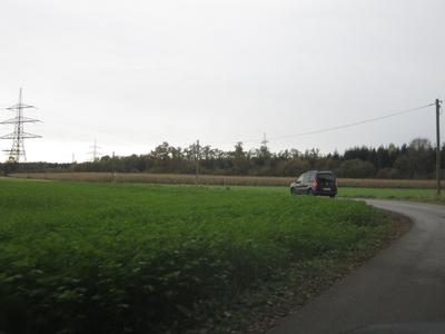 Berlingo auf kleiner Straße. 