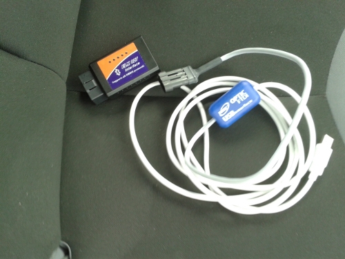 OBD 2 Gerät und Interface-Kabel für die Gasanlage. OBD 2 Gerät und Interface-Kabel für die Gasanlage.