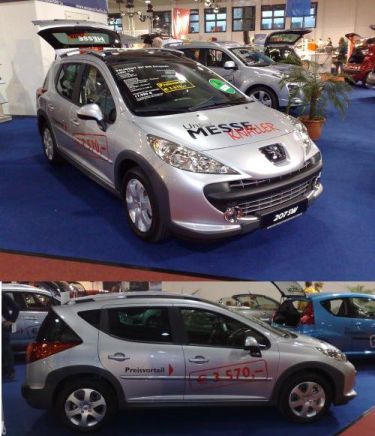 Peugeot 207 SW auf einer Messe. Peugeot 207 SW auf einer Messe.
