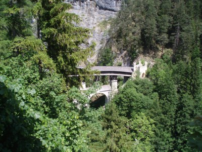 Blick in die Wolfsklamm. Blick in die Wolfsklamm.