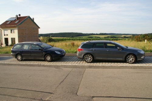 Vergleich der Modelle. C5 altes und neues Modell.
