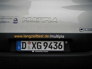 Werbung für den Langzeittest: Aufkleber mit der Internetadresse https://www.langzeittest.de//multipla. Werbung für den Langzeittest: Aufkleber mit der Internetadresse https://www.langzeittest.de//multipla.