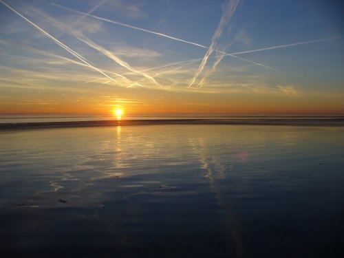 Ein wundervoller Sonnenuntergang. Ein wundervoller Sonnenuntergang.