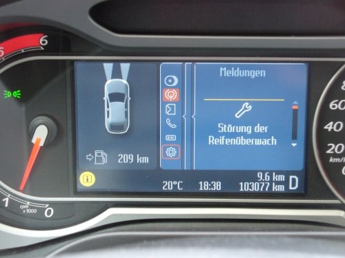 Störung der Reifenüberwachung. Störung der Reifenüberwachung.