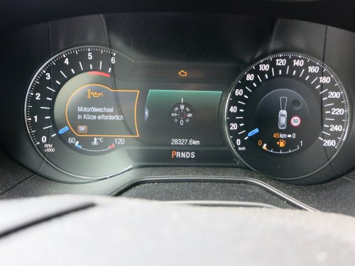 Wenig aussagekräftig: Motorölwechsel bald erforderlich. Wenig aussagekräftig: Motorölwechsel bald erforderlich.