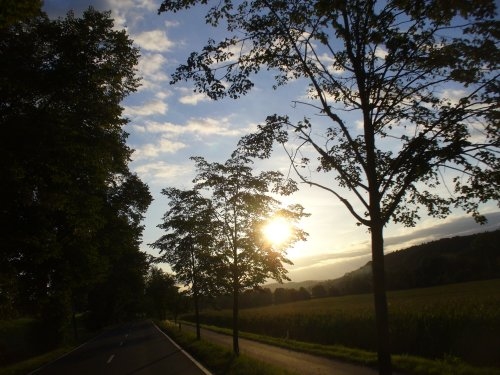 Fotos auf der Strecke zwischen Gotha und Eisenach. 