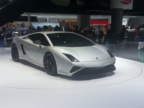 Sonderedition von Lamborghini Gallardo Squadra Corse auf der IAA 2013. Sonderedition von Lamborghini Gallardo Squadra Corse auf der IAA 2013.