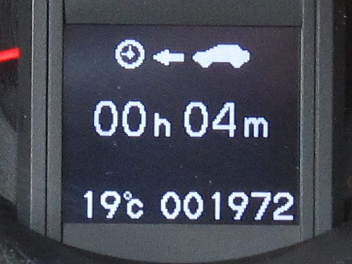 Anzeige Fahrzeit. Anzeige Bordcomputer 5.