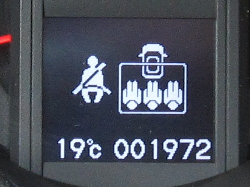 Anzeige Sitzplatzbelegung. Anzeige Bordcomputer 7.