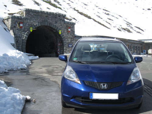 Der Jazz beim Hochtor auf der Großglockner Hochalpenstraße. 