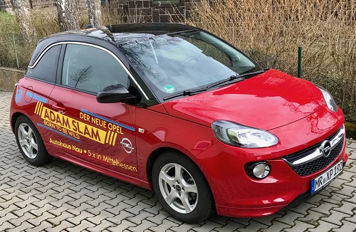 Der Opel Adam, ein hübscher kleiner Flitzer. Der Opel Adam, ein hübscher kleiner Flitzer.