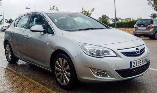 Opel Astra als Mietwagen. 