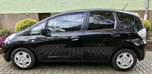 Der Honda Jazz vor dem Verkauf. 