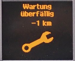 Wartung ist überfällig. 