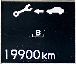 19.900 km bis zum nächsten B-Service. 19.900 km bis zur nächsten Inspektion.