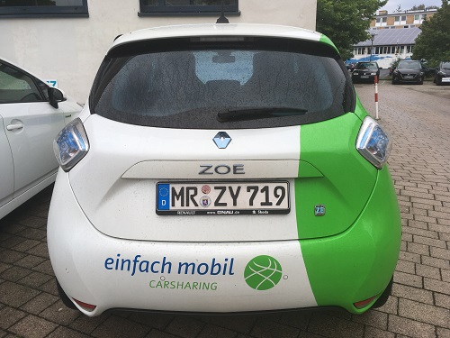 Renault Zoe, hinten. 