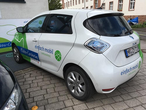 Renault Zoe, hinten links. 