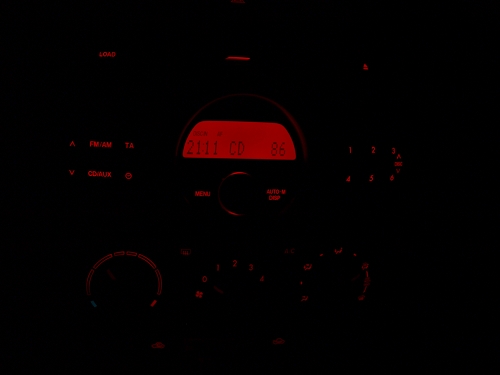 Radioansicht bei Nacht. 