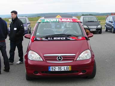 A-Klasse aus Portugal beim Elchfans-Treffen in Wertheim. 