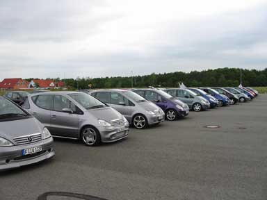 A-Klassen beim Elchfans-Treffen in Wertheim. 