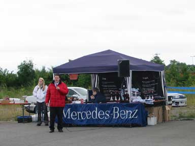 Infostand beim Elchfans-Treffen in Wertheim. 