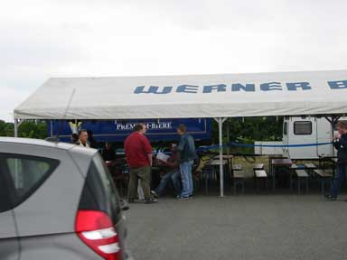 Zeltbereich beim Elchfans-Treffen in Wertheim. 