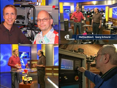 Szenen einer Sendung. c't-TV.