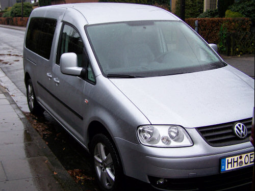 VW Caddy Maxi Life von vorne links. VW Caddy Maxi Life von vorne links.