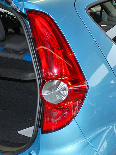 Der neue Opel Agila. Opel Agila, Heckleuchte.