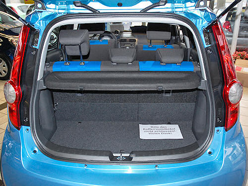 Der neue Opel Agila. Opel Agila, Kofferraum.