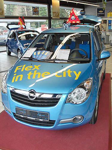 Der neue Opel Agila. Opel Agila, von vorne aufgenommen.
