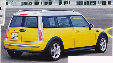 Hochdachmodell Mini Shooting Brake mit hinten Flügeltüren. 