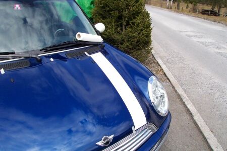 Bonnet Stripe ausrichten. Bonnet Stripe ausrichten.