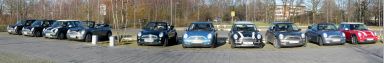 Die Mini-Parade am Cafe del Sol in Garbsen. Mini-Parade.