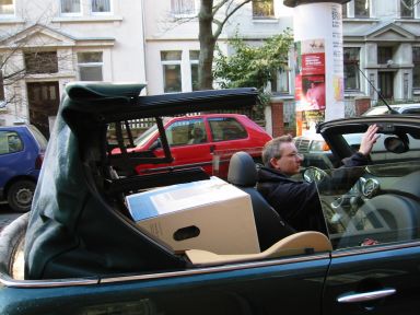 …und Verdeck wieder zu. Verdeck schließen.