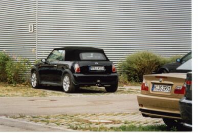 Erwischt: Mini Cooper S Cabrio in München . 