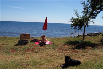 Unser Lieblingsplatz am Strand. 