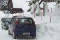 Opel Meriva im Schnee. 