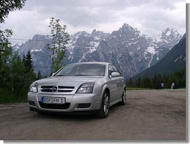 Der Vectra als Bergsteiger. Der Vectra als Bergsteiger.